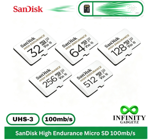 SanDisk High Endurance Micro SD memory Card for Dashcam and CCTV