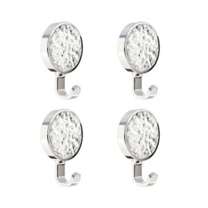 4pcs Waterproof Rustproof Bathroom Hooks with Strong Adhesion for Office Home Use Bathroom Storage Hooks