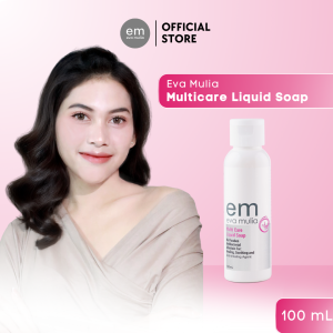 Eva Mulia Multicare Liquid Soap 100 ml- Sabun Liquid Untuk Wajah Tampak Lebih Cerah