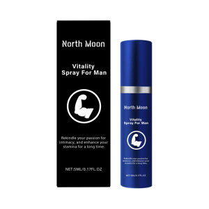 North Moon Vitality Spray For Man 5ML Gentle Formula With Plant Extracts Helps Refresh and Moisturize For Men Daily Care Lightweight Non Greasy For Travel Personal Care Men Grooming Spray