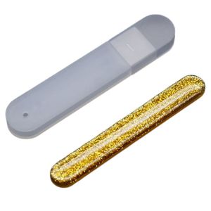 BAIXL Glitter Nail File Nano Glass Colorful Polishing Stick Compact Smoothing Nail Polishing Strip Women