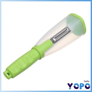 YoPo Multi-functional Stainless Steel Creative Peeler With Garbage Container For Peel fruits&vegetables