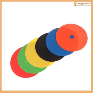 yangyuhua 10Pcs Football Flat Cones Marker Disc With Holes Football Basketball Sports Speed Agility Training Aids Markers
