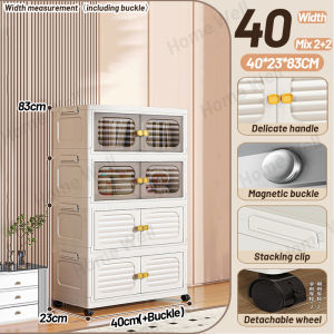 4/5New hybrid transparent storage cabinet with foldable and high aesthetic value