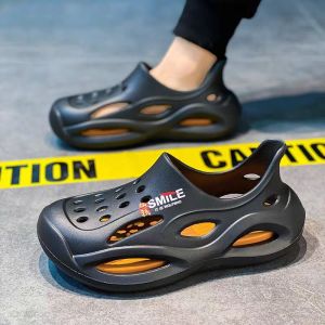 Free Shipping MenS Casual Beach Sandals Thick-Soled With A Closed-Toe Design Soft Sole And Non-Slip Features Suitable For Couples And For Summer Wear