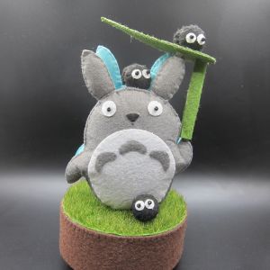 (SG Stock) Craft DIY Kit My Neighbor Totoro Felt Merry Go Round Music Box Material Pack Sewing Kit Kill Time Destress