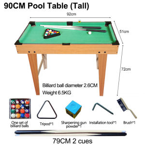 【Ready Stock】COD Mini billiard Table for Kids 120T wooden with tall feet pool table set Children Mini Billiard Pool Table Set Game Billiards Miniature Billiard Cues Balls Home Party Parent-child Educational Games Interaction Game For Kids Gift