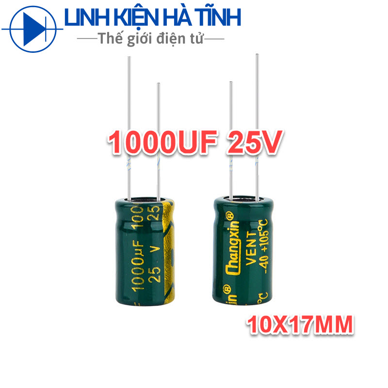10 cái TỤ HÓA 1000UF 25V TỤ 1000UF25V TỤ 25V 1000UF - BE4