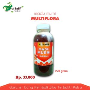 MADU MURNI 100% KEMASAN 270GRAM/MULTIFLORA/TANPA CAMPURAN APAPUN KUALITAS SUPER