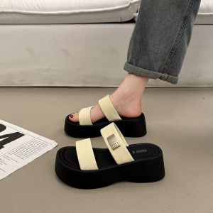 Free Shipping New Style Of Platform Sandals With A Skirt Designed For Women Perfect For Summer Wear Fashionable And Exuding A High-End Aesthetic