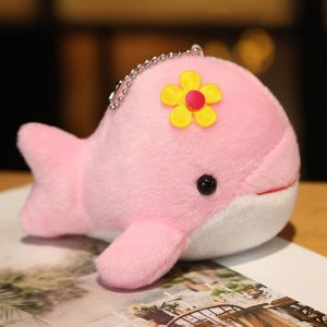 SIRENXI Children Gift Cute Bag Charm Hanging Pendant Backpack Pendant Stuffed Toy Keyring Keychain Whale Plush Doll Whale Plush Pendant
