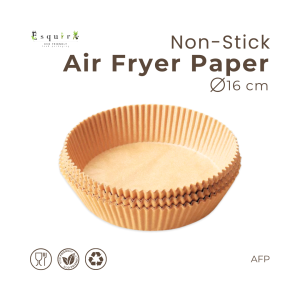(50 pcs) Kertas Air Fryer Bulat Sekali Pakai Anti Lengket AFP