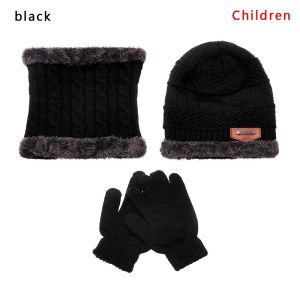 COOLSOOL 3 In 1 Knitted Winter Warm And Neck Scarf Beanie Hat Hat Scarf Gloves Set Neck Warmer