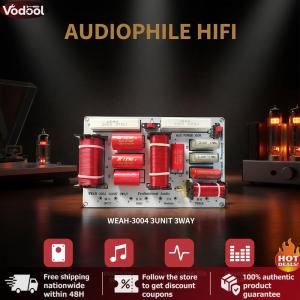 [Vodool Tool Outlet]High Mid Low Frequency Speaker Crossover 480W Hi-Fi Grade Audio Frequency Divider 850Hz/5800Hz 4-8 Ohm for Home Stereo