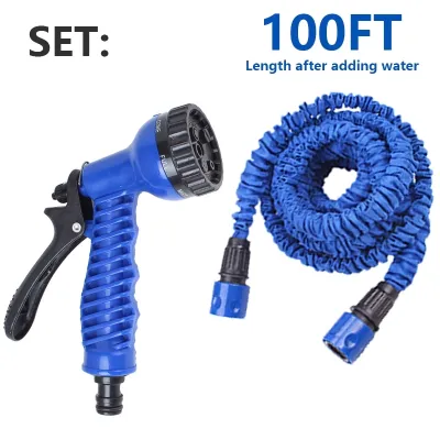 GetGadget⚙ Multifunction Magic Hose Expandable for Home Garden Water Hose Hos Magik 高压洗车水枪 Hose Getah Paip Magik Fleksibel Garden Hose Pipe Water Hose Expandable Magic Hose 7 Patterns Water Gun Foam Pot Flexible Reels Hose Car Wash Gun Sprayer