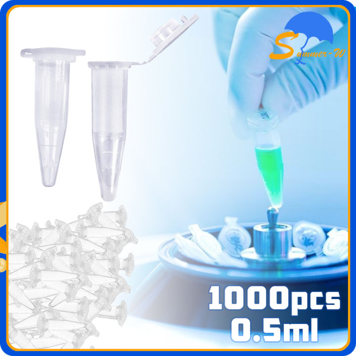 100pcs PCR Tube 0.5ml Tube Centrifuge Tube Eppendorf Tube Microtube ...