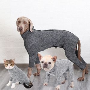 CUTE ELVES Elastic Breathable Pet Sterilization Suit Polyester Soft Pet After Surgery Clothes Cat Weaning Sterilization Suit Comfortable Dog Postoperative Recovery Suit Anti Shedding
