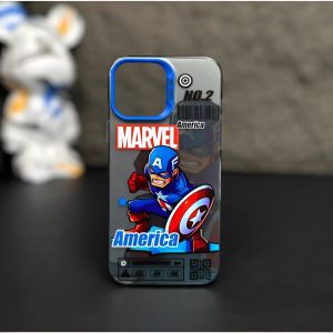 Case Iphone 7 Plus 8 Plus X XS XR 11 12 12 Pro Casing Marvel Cartoon Character 3D