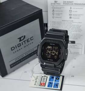 Jam Tangan Pria Digitec 5050 Digital Persegi Original Sport Rubber Anti Air
