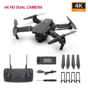 NOBLELYN Single/Dual Mini Drone WiFi FPV Wide-Angle 4K HD Camera HD Altitude Hold Foldable Quadcopter High Quality E88 E99 RC Aircraft