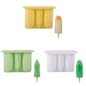 Rau ICES Kem Khuôn 3 khoang Silicone POPSICLES khuôn ICES khối khay POPSICLES Maker bánh nướng khuôn kẹo