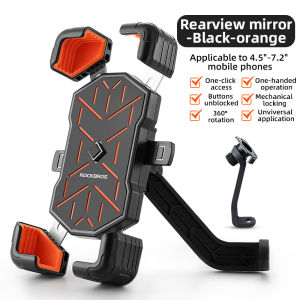 【SG Delivery】ROCKBROS Cycling Phone Holder 360° Adjustable Motorcycle Phone Holder Shockproof Quick Release Road Bicycle Phone Bracket Accessories