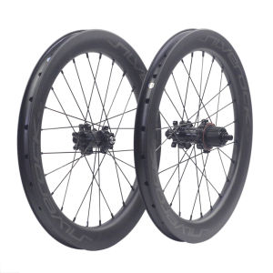 SILVEROCK 16in Plus 349 355 Carbon Wheels Disc Brake External 4-7 Speed for Bro mpton PLINE TLINE Cline Trifold Folding Bike 74mm 112mm Wheelset