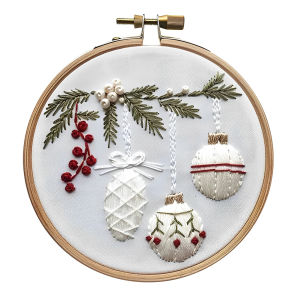 [New] Christmas Cross Stitch Embroidery Kits DIY Embroidery Kits for Beginner Adults