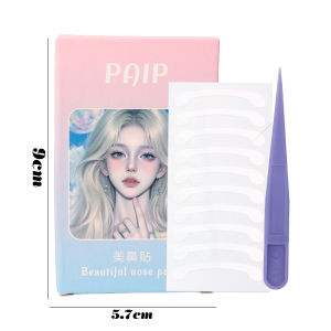 Dorisna 30Pcs Invisible Nose Slimming Strips Transparent Nose Bridge Lifting Strips With Tweezers Shrinking Nose Wing Patch For Cosplay Makeup