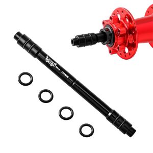 FIGHTINPC Aluminum Alloy Bike Barrel Shaft Hub 100MM/135MM/148MM 12/15 To 9 Conversion Shaft 12/15 To 9 Bicycle Accessories Straight Tubular Quick Release Conversion Shaft Mountain
