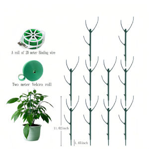 10Pcs Stackable Monstera Plant Support SetGarden Stakes for Climbing and Potted Plants