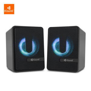 KISONLI Gaming Speaker Laptop/Komputer L4040 With LED Colorfull Lights