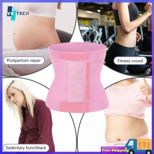 Female Waist Cincher Seamless Tummy Wrap Breathable Abdominal Workout Girdle Treble-layer for Women for Fitness Training