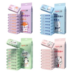 [ 1 Pack Isi 8 Pcs ] FANROU Baby Wet Wipes Tissue / Tisu Basah Bayi Tanpa Pewangi dan Alkohol EDELWEISS
