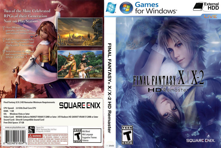 ファイナルファンタジーX X-2 ポスター Final Fantasy X/X-2 HD Remaster Switch boxart