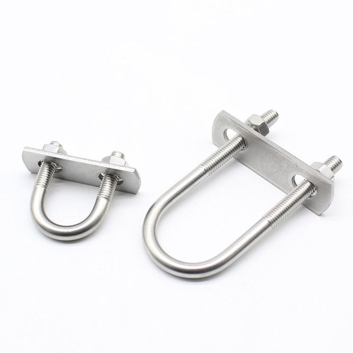 Bulloni A U In Acciaio Inox 304 - 4 Pezzi Con Dadi E Rondelle, Per Fissaggi Vari - Foto 2