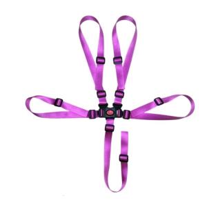 เข็มขัดนิรภัยสำหรับเด็กโพลีเอสเตอร์สายรัด5จุดเหมาะสำหรับรถเข็นเก้าอี้สูงและที่นั่งเสริมรถเข็นคนพิการ