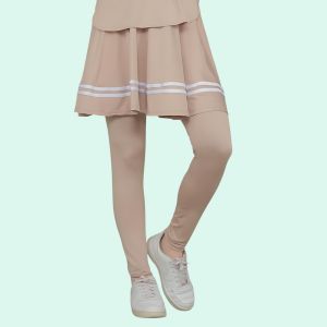Legging Rok Olahraga Wanita Stylish dan Nyaman Stripe Skirt Pants Sport Senam Yoga Gym Sepeda Tenis