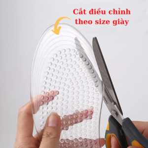 Lót giày silicon đệm giày silicon cao cấp. Lót giày đệm giày có gai massage êm mềm mại đàn hồi tốt giảm đau chân.