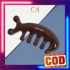 AI-C1355 Kerokan Sisir Gigi Relaksasi / Sisir Pijat Kepala Bahan Kayu Terapi Rambut kulit Serbaguna