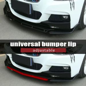 【Ready Stock】Car Universal Adjustable Front Bumper Lip Chin Diffuser Bodykits Spoiler sideskirt