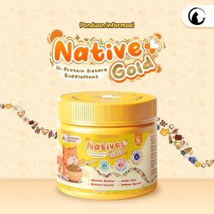 Native+ Gold Olive Care Vitamin Kucing Protein Tinggi 110gr untuk Penambah Nafsu Makan Berat Badan Gembul dengan Essential Fats dan Saponin