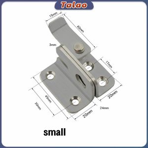 Talao Stainless Steel Safety Hasp Door Lock for Bathroom Bedroom Door Catch Latch