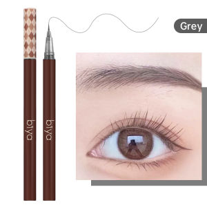 Biya 0.01mm Ultra Fine Eyebrows Pencil Liquid Waterproof Eyebrow Pencil Ultra Fine Sweat Resistant Lazy Eyeliner Pen Easy to Wear