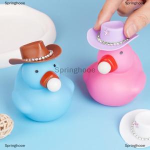 [COD] Springhooe หมวกตุ๊กตาพลาสติกขนาดเล็ก4ชิ้นหมวกคาวบอยตะวันตกหมวกคาวเกิร์ลสำหรับตุ๊กตาอุปกรณ์ตกแต่ง