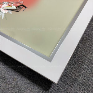 กรอบกล่อง  ขนาด 16x20 นิ้ว ลึก 4.4 CM ลายขาวบังใบเงิน กรอบรูปเก็บพวงมาลัยงานแต่ง