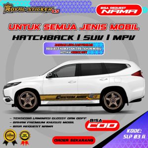STIKER DECAL MOBIL SIMPLE KEKINIAN PAJERO INNOVA AVANZA AYLA SIGRA - SLP 03