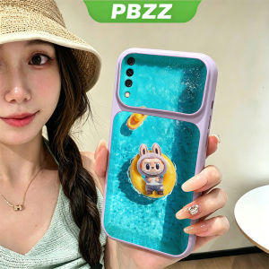 PBZZ Case for SAMSUNG A50 A50S A30S phone casing anxiety Softcase Silicone shockproof Cover new design aesthetic cute silvery Cartoon swimming for boys KNYC3