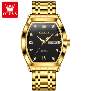 OLEVS 5528 Stainless Steel Band Men Wristwatches Business Quartz Waterproof Watch For Men Luminous Calendar Week Display