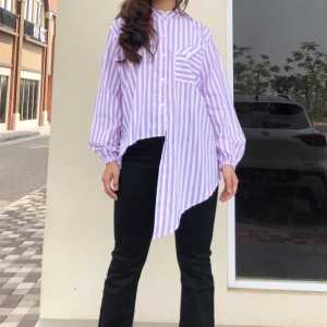 SJM KEMEJA KATUN SALUR TANGAN KARET FASHIONABLE AESTHETIC IMPORT QUALITY